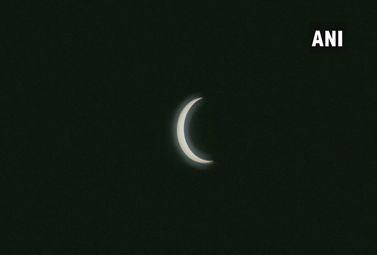 Surya Grahan 2020: solar eclipse pictures in country and the world, India Pakistan Nepal Rajasthan Jammu and Kashmir Delhi UP 