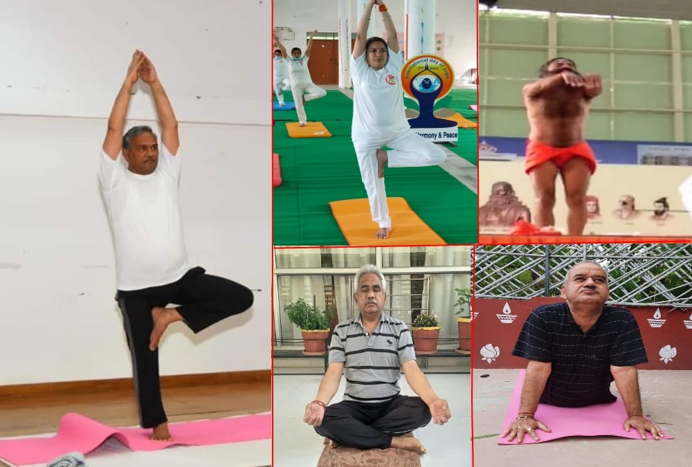 International yoga day 2020 In Uttarakhand: Cm Trivendra and Bjp ministers , baba ramdev Doing Yoga, Photos
