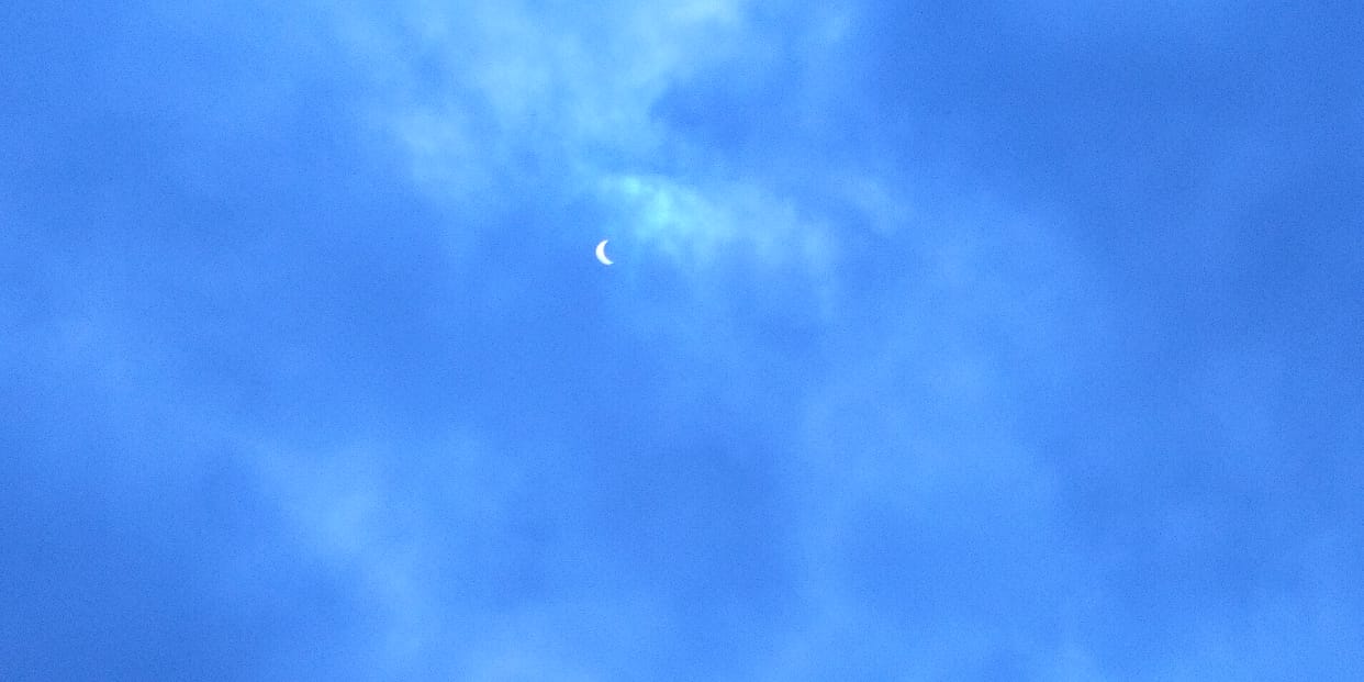 People kept worshiping and chanting mantras during the eclipse period