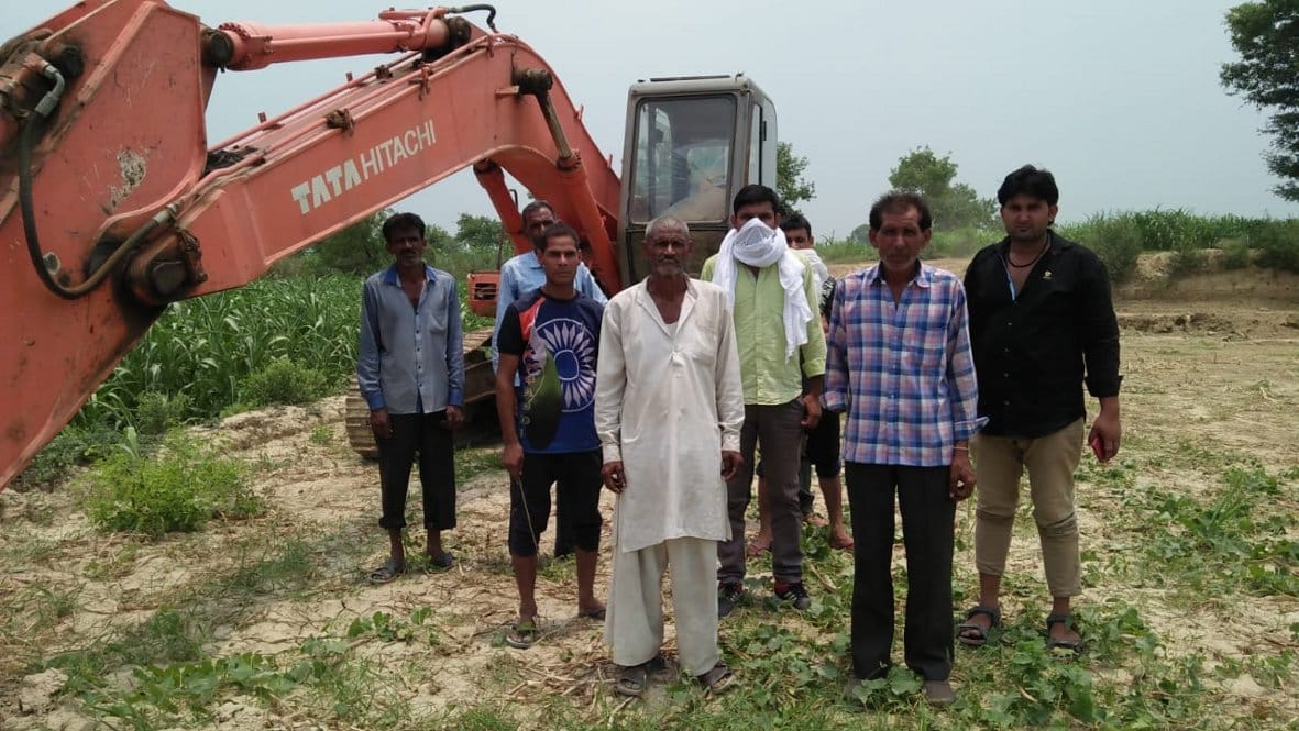 Farmers uproar against raising soil from a single farm