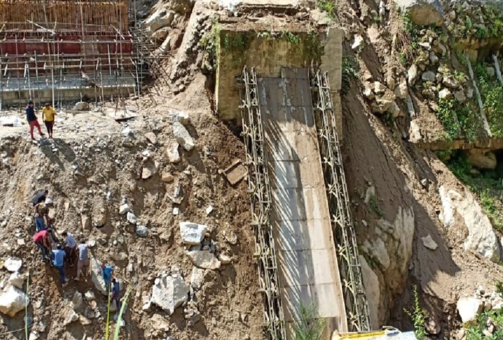 Bridge broken on Road Which connects india to china, See Horrific Visuals