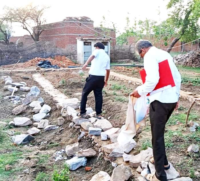 Illegal construction removed from Gram Panchayat land
