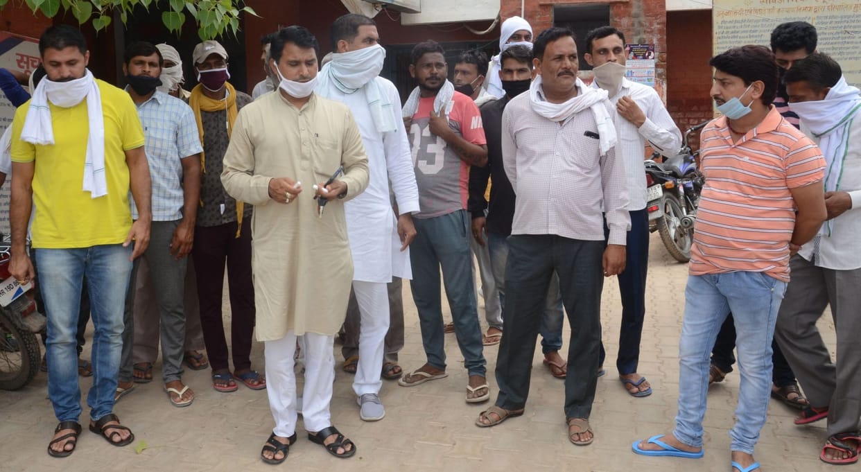 protest,charkhi dadri news
