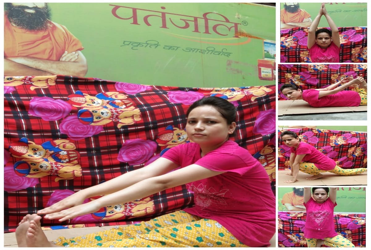 Yoga was done from house to house in Sangamnagar, people joined yoga through live session