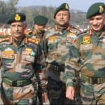 Army Chief General MM Naravane along with Northern Army Commander Lt Gen YK Joshi