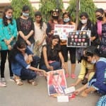 चेतमणि जवाहर नगर में मॉडलों ने चाइना का विरोध किया।