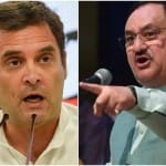 राहुल गांधी-जेपी नड्डा (फाइल फोटो)