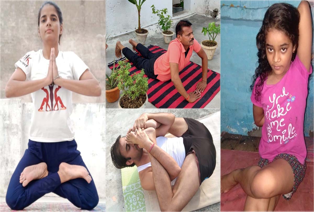 Amar Ujala organized yoga event on International Yoga Day in kanpur