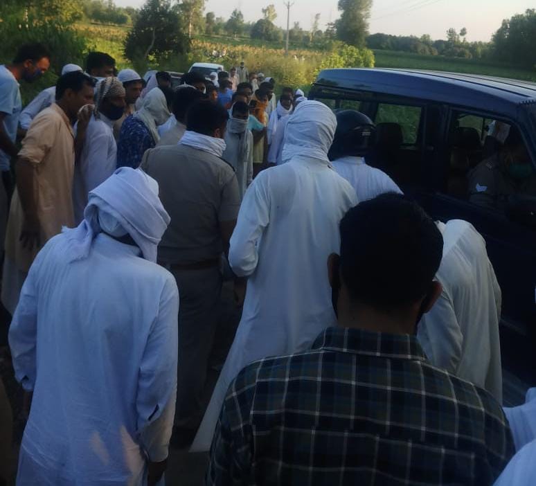 The dead body of a child found in a sugarcane field