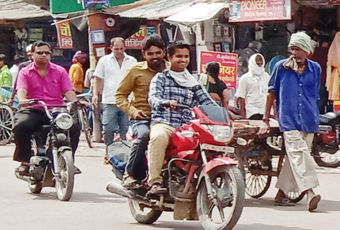 fearless, bike riding without mask