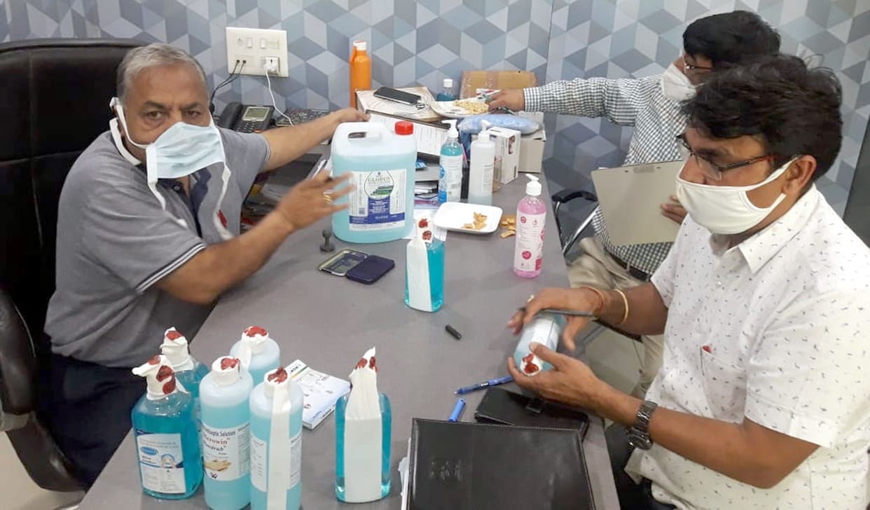 Team raids four medical stores, samples for hand sanitizer