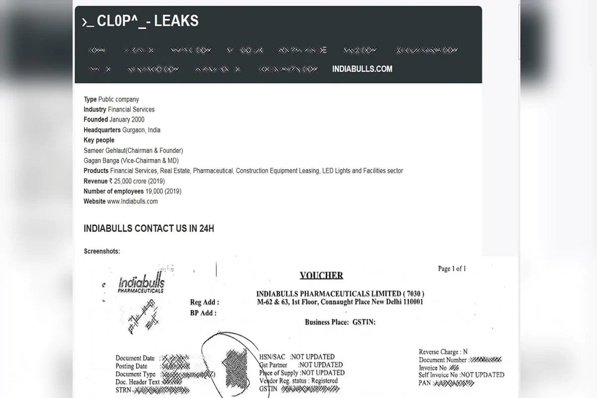 Indiabulls data leak by CLOP Ransomware Given 24-Hour Deadline to Respond