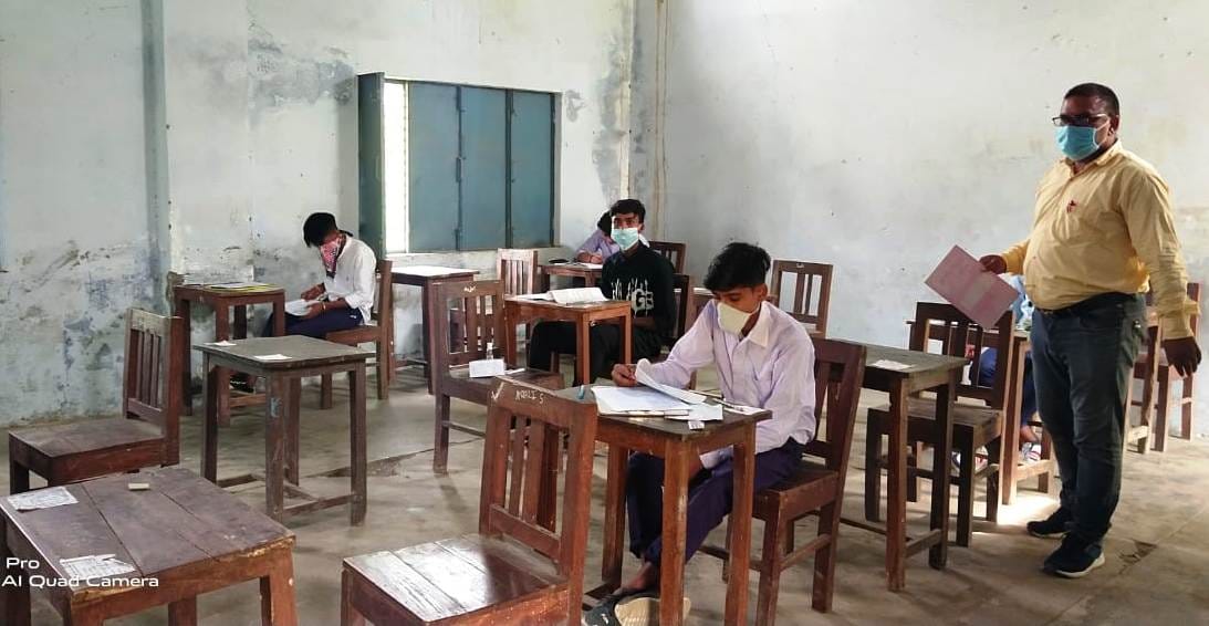 Students arrived to take exams after three months