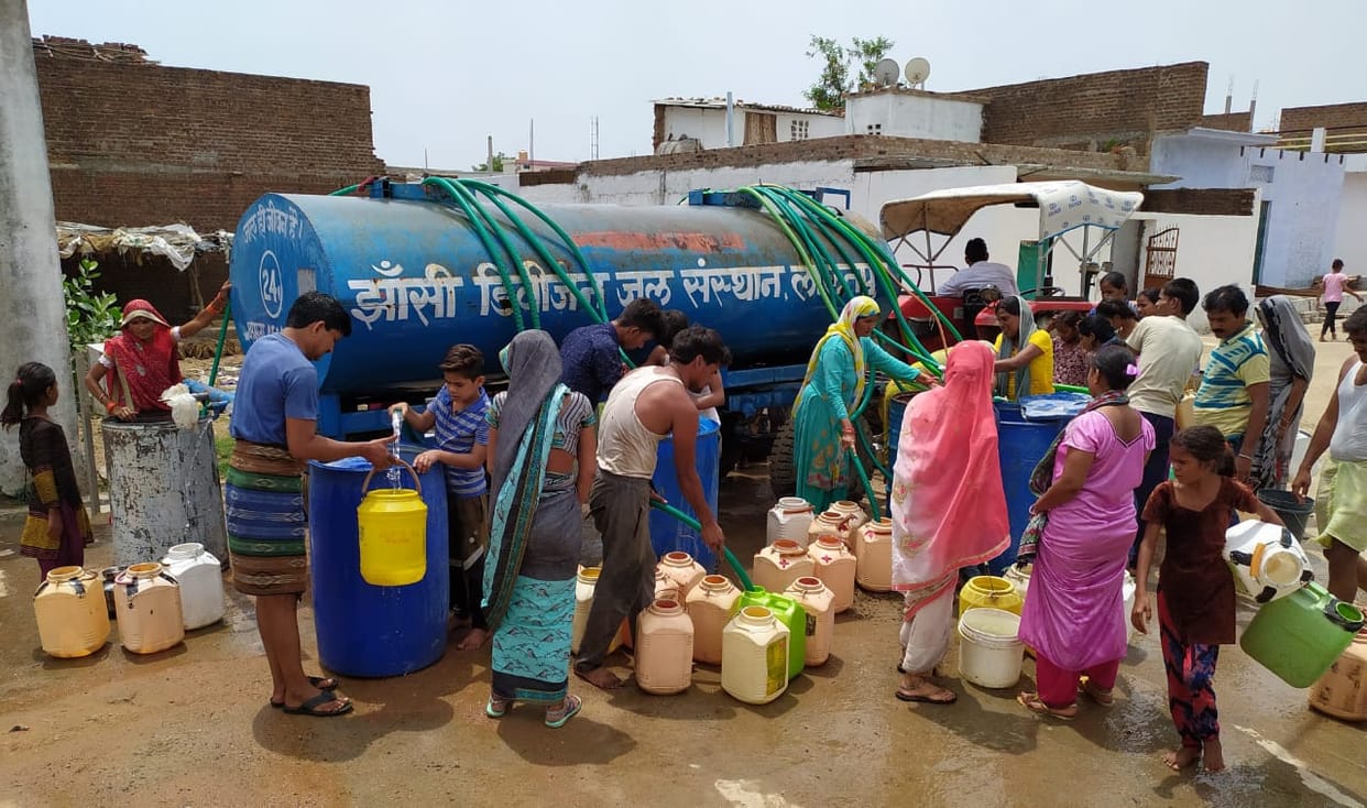 water crisis in palika's presidant ward