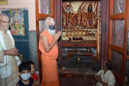 Devotees made Lord Jagannath a symbolic orbit of the four directions in the temple itself