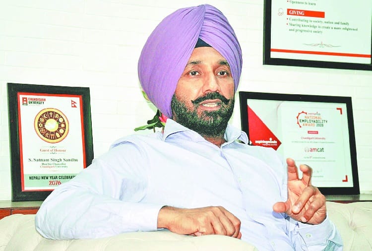Chandigarh University Chancellor Satnam Singh Sandhu Interview on Online Education