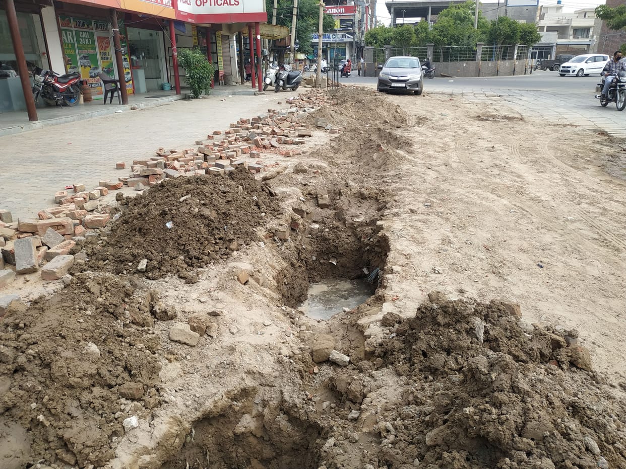 disposal paipe line has started