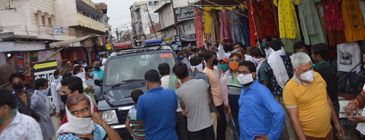 Hathras: When one market opened, people in another market created a ruckus