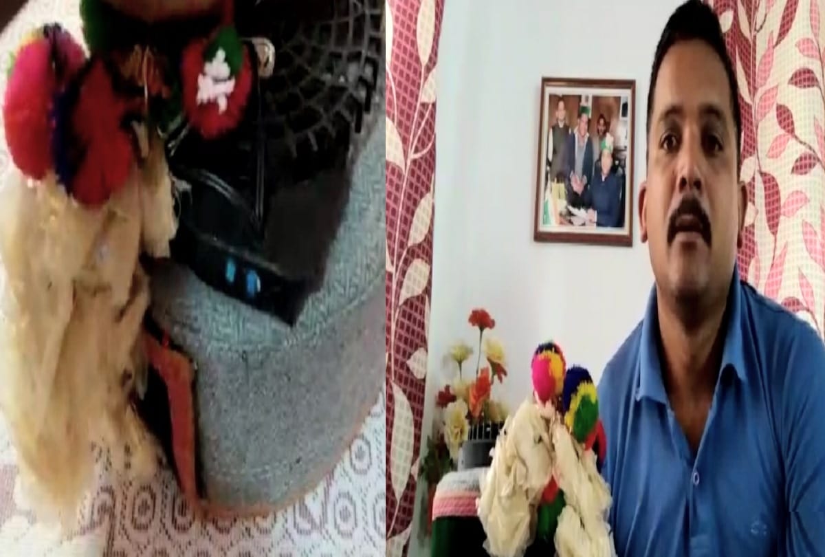Omprakash of himachal made solar hat, fan to run on heat, light will burn at night