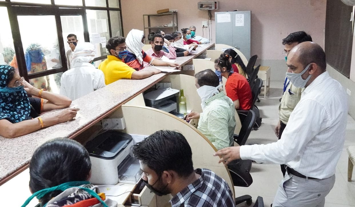 e-disha kendra, inspection, cash counter