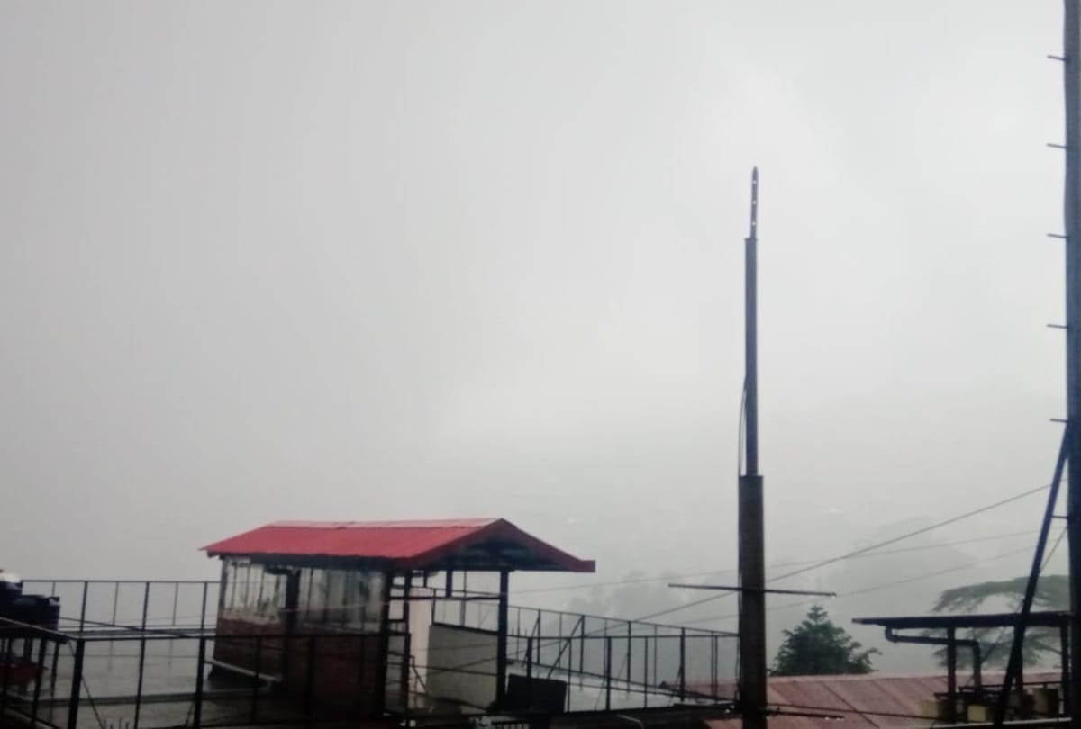 heavy rainfall in Queen of the mountains shimla with the arrival of monsoon