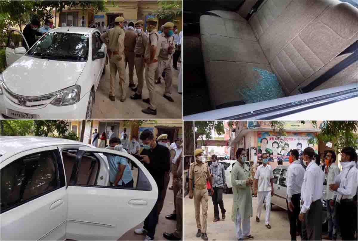 UP: attack on judge's car in auraiya