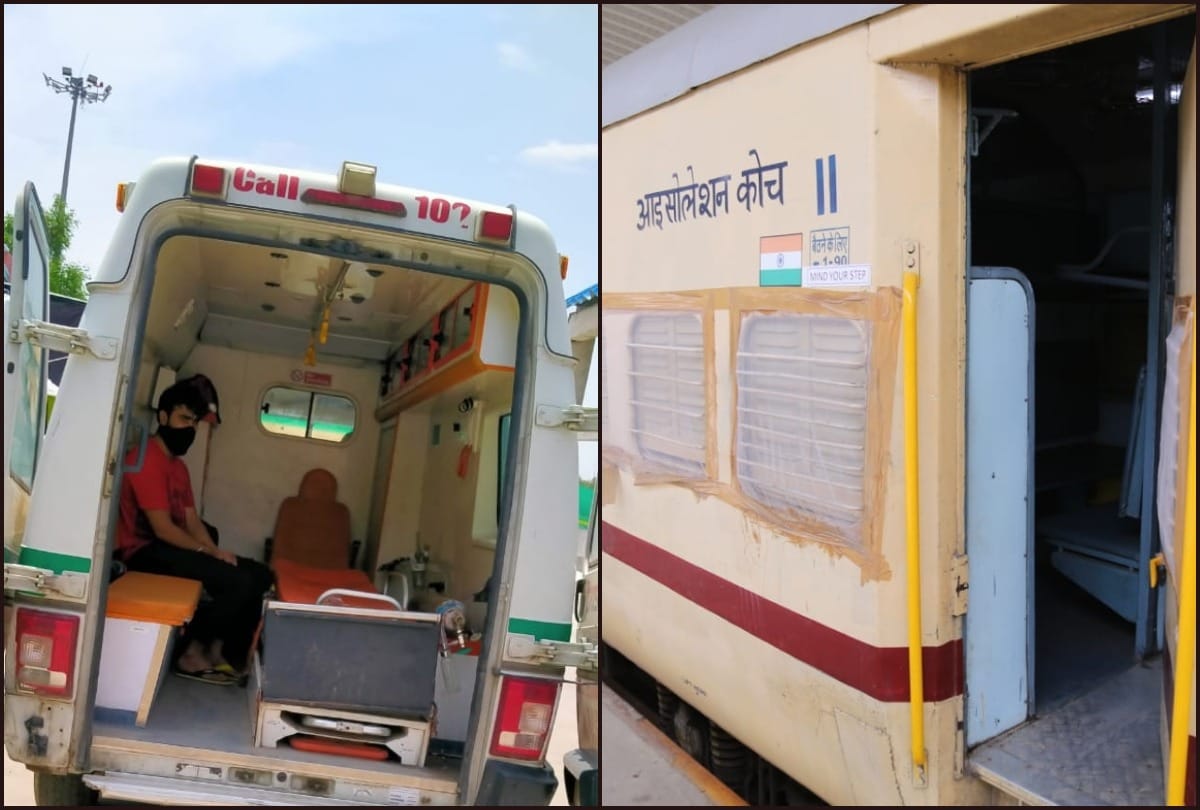 Railways isolation coach in delhi gets first patient admitted in Shakur Basti Shed