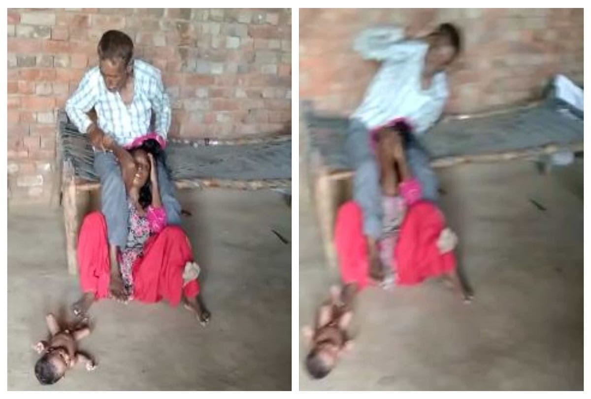 Aligarh husband beating wife mercilessly video goes viral