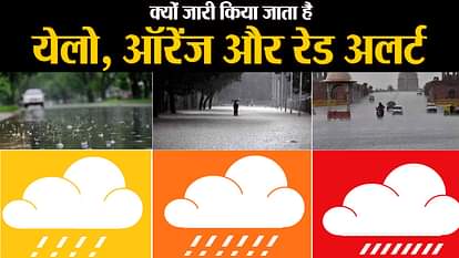 why yellow, orange and red alert issued when weather changes