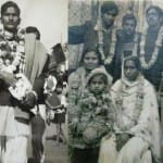सत्याग्रह से पूर्व लिए गए चित्र में 5 वर्षीय पुत्र धर्मेंद्र तोमर के साथ कृष्ण कांता तोमर, कृष्णा वत्स, पीछे खड़े अरूण वशिष्ठ (व्यापारी नेता)।