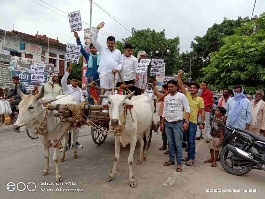 Diesel-Petrol took to the streets to protest the price hike