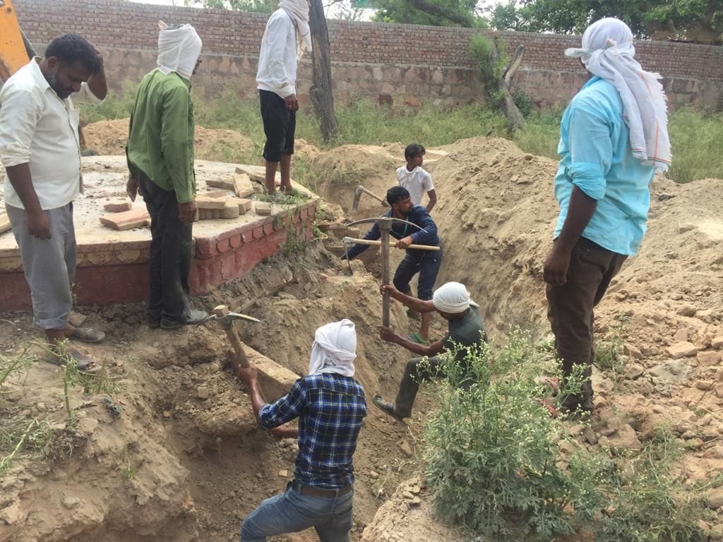 nagar nigam, incrochment, vrindavan, mathura