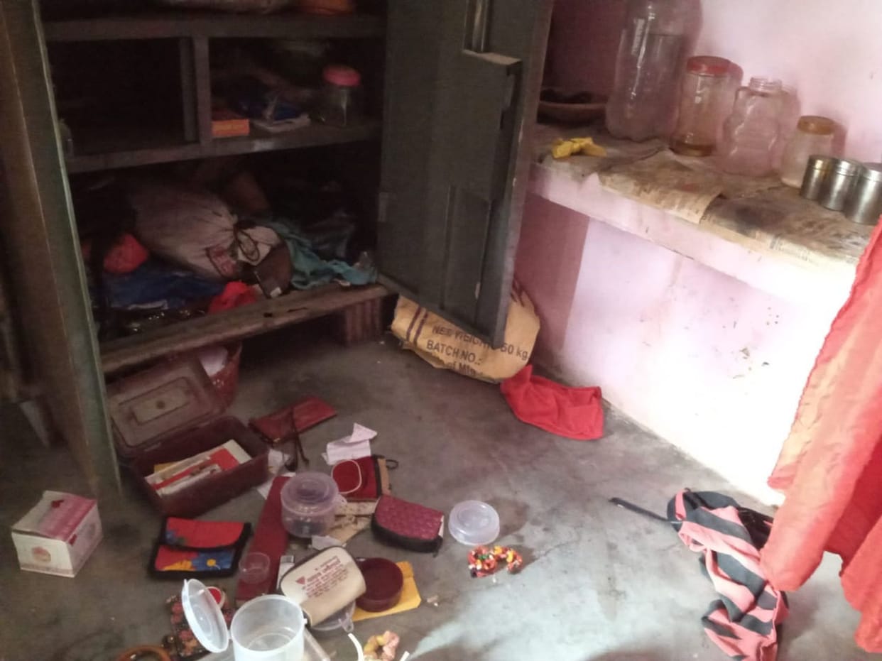 Lakhs stolen from three houses and one shop
