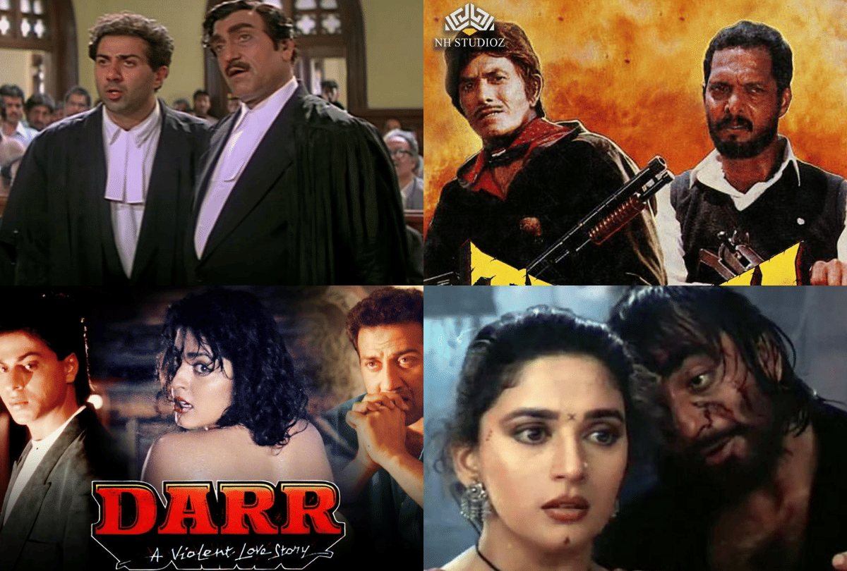 Best Bollywood Films Release In 1993 baazigar khalnayak darr damini aankhen tringa