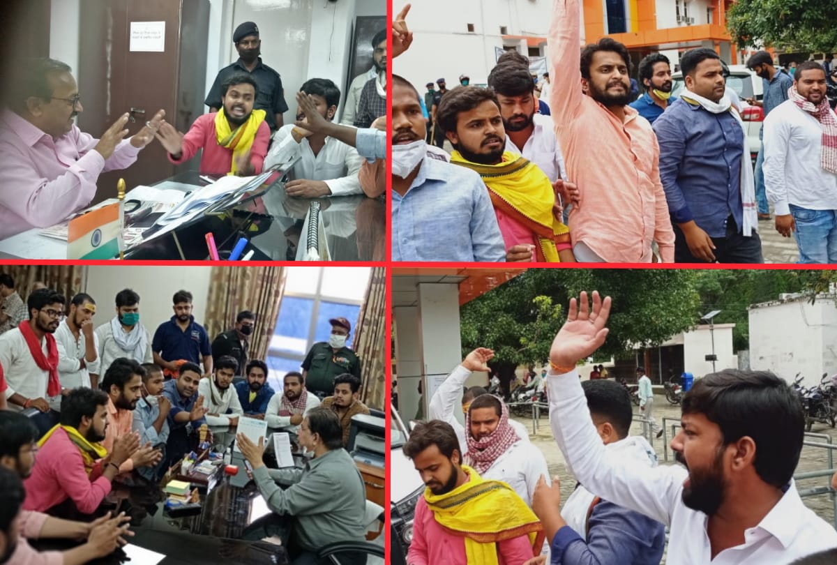 Controversy over the occupation of employees union building in DDU gorakhpur