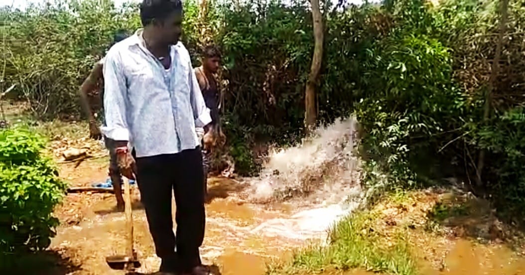 Pipe line damage water supply stop