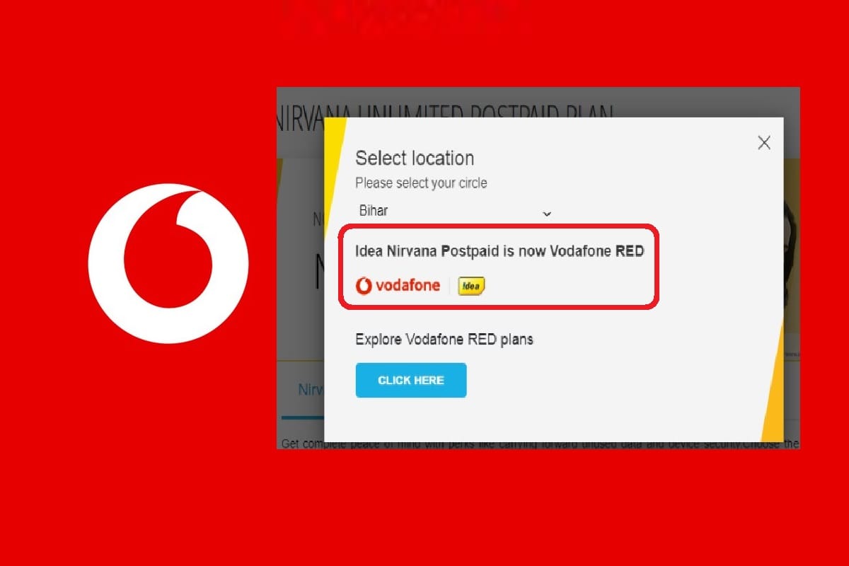 Idea postpaid plans name changed, idea nirvana is now vodafone red