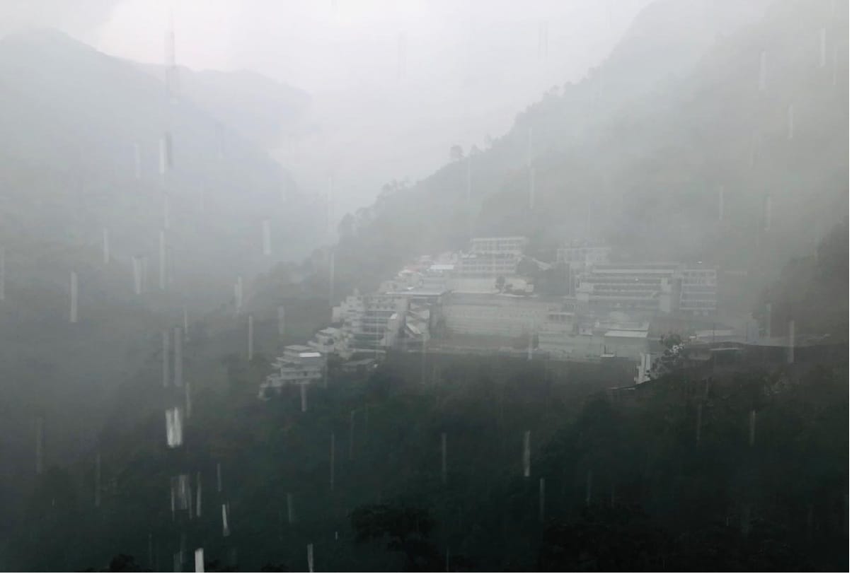 Monsoon in Jammu and Kashmir, rainfall in Mata Vaishno Devi Dham and nearby areas