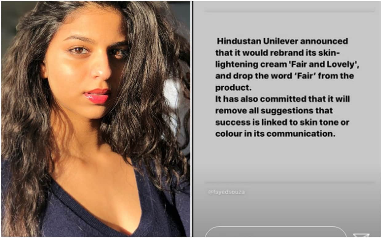 Fair & Lovely to drop Fair from name Suhana Khan Happy For This Change Shares Insta Story