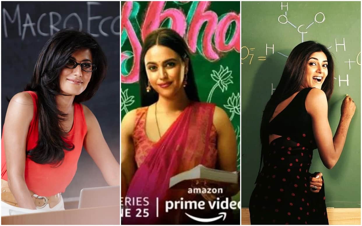 female teachers presented as sex symbol rasbhari radhika sushmita poonam pandey swara bhaskar simi