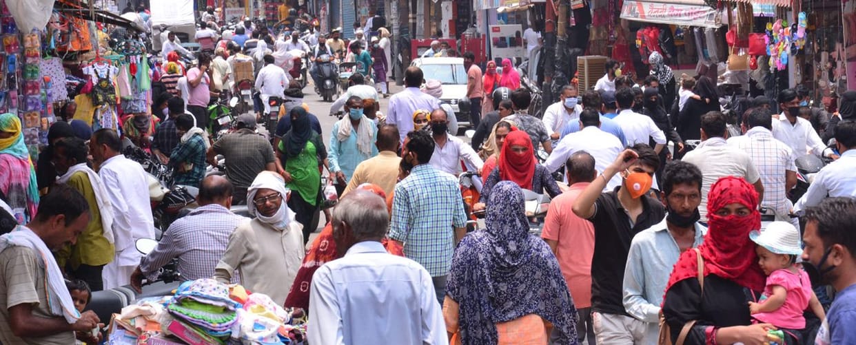 Market open till noon, crowded