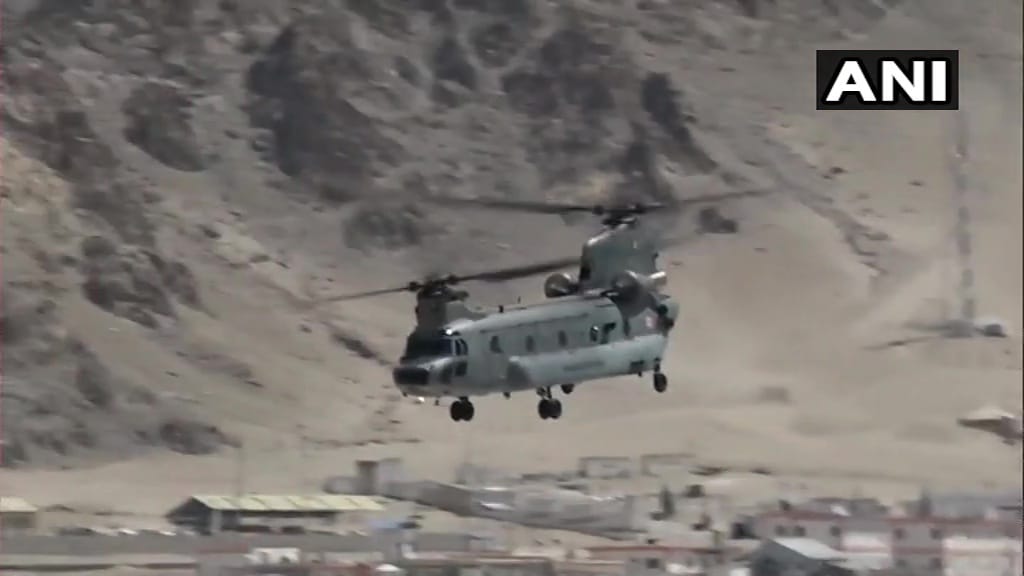 Indian Air Force aircraft carrying out sorties in Leh the air activity has gone up in the region