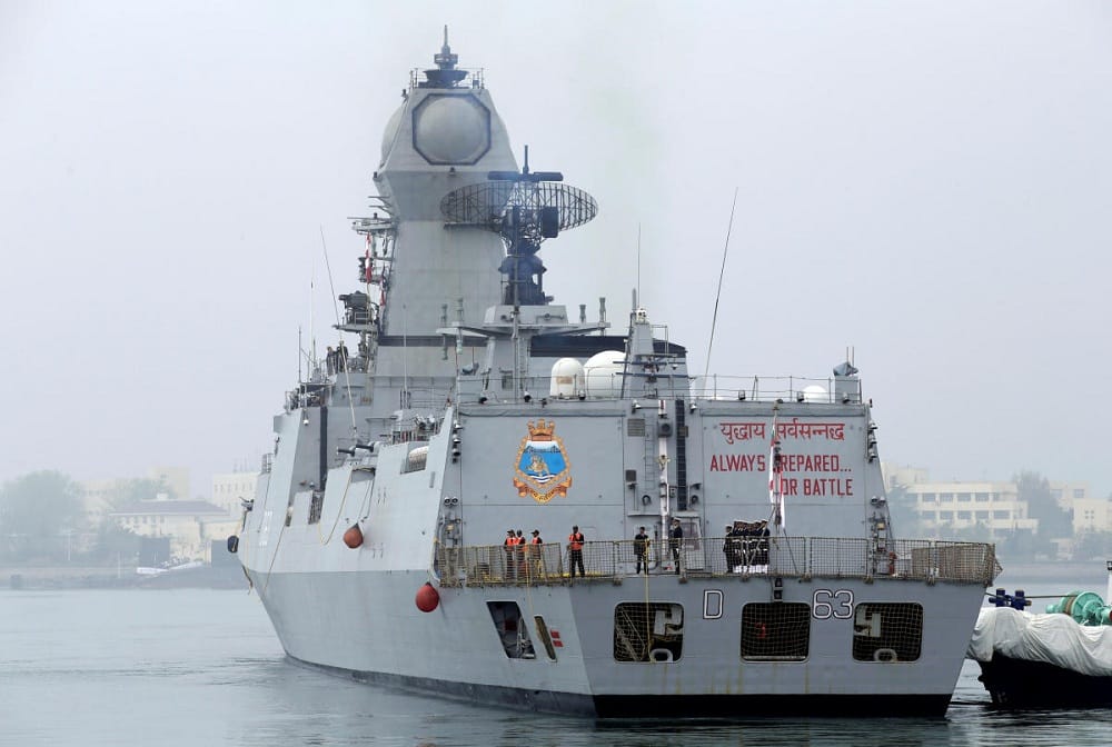 Indian Navy practiced with the US Navy at sea near Andaman Nicobar