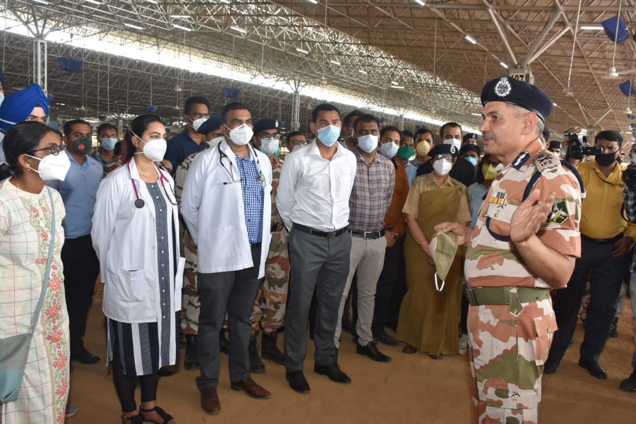 ITBP prepares 10,000 bed covid 19 Care Center in 96 hours, 1000 medical staff deployed