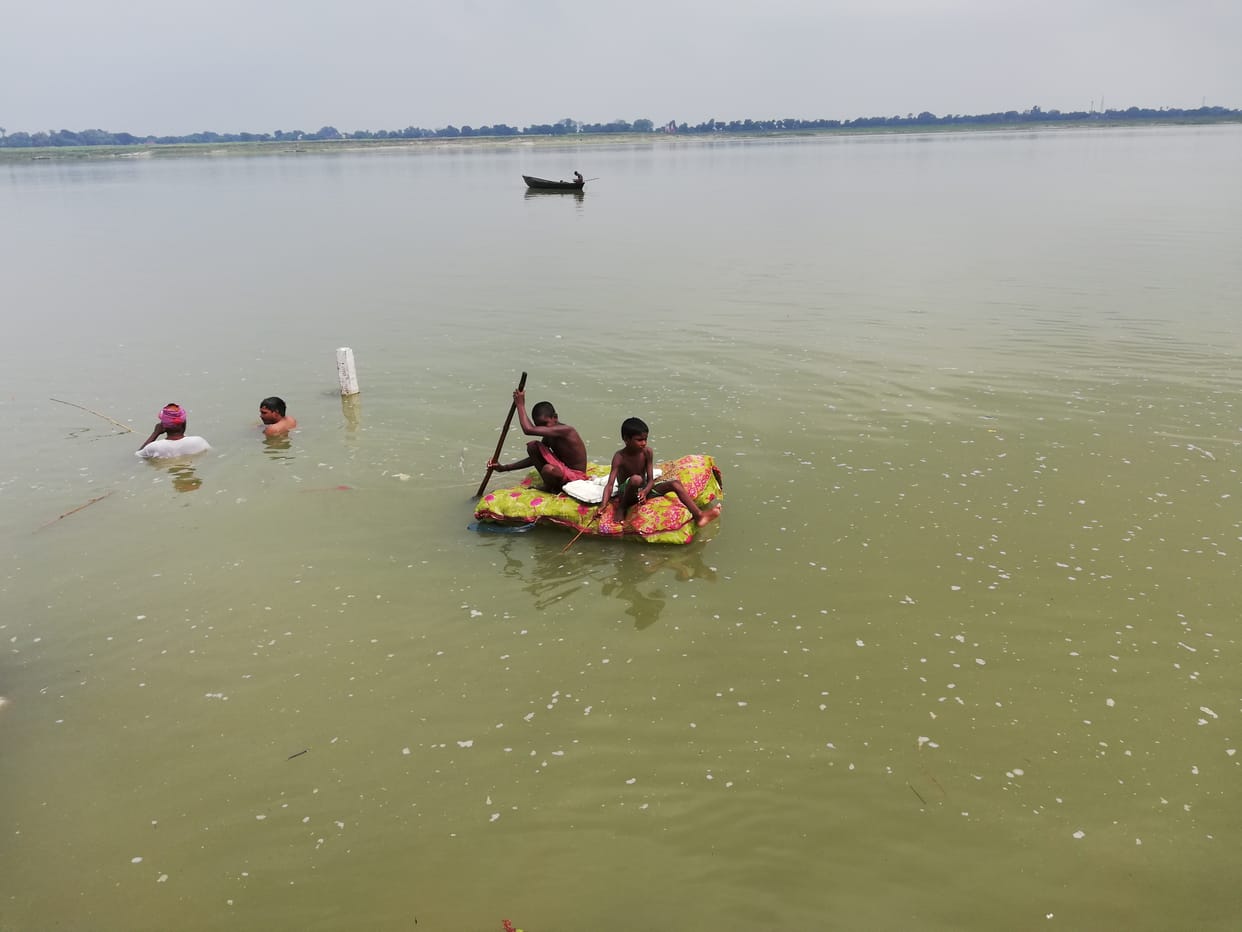 Ganga's water level starts increasing after rain