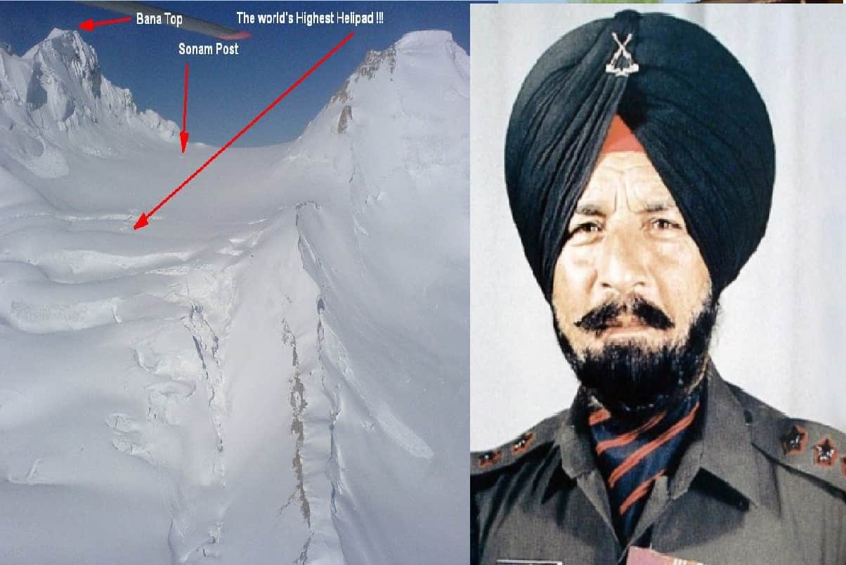 1987 at Siachen Glacier war in Ladakh, Story of Bana top, Paramveer Chakra vijeta Bana Singh
