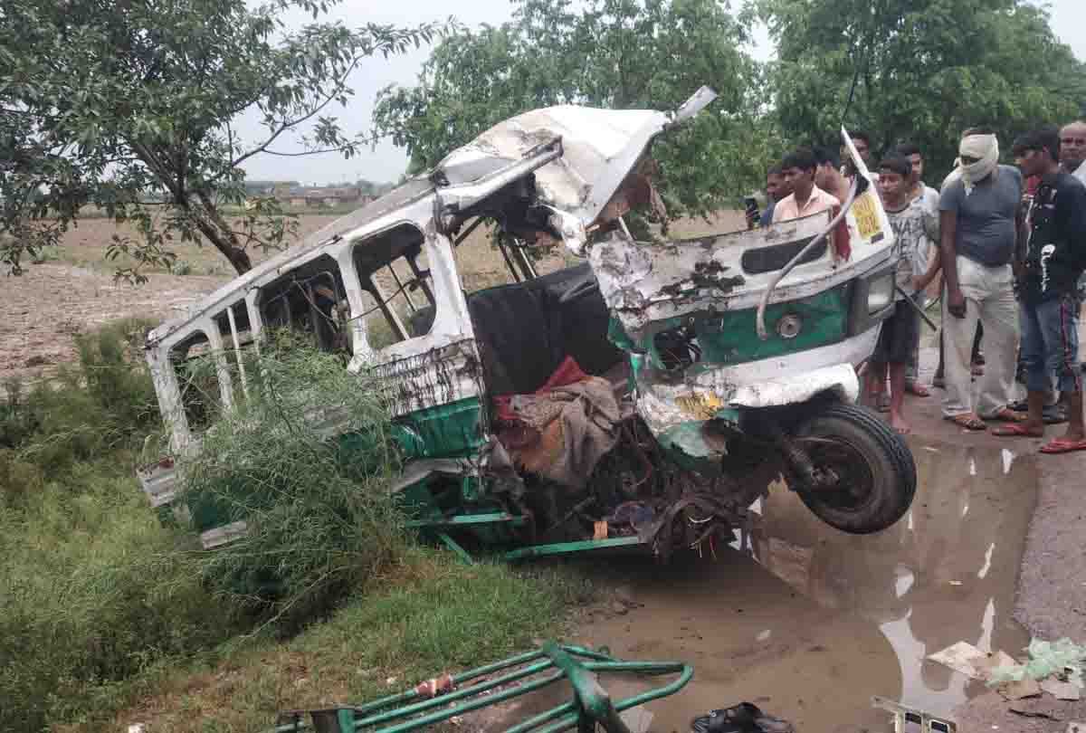 accident in up: Five, including two children, died in high speed truck collision