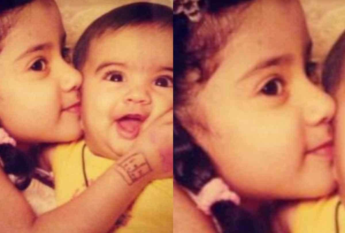 Janhvi Kapoor with sister Khushi kapoor adorable childhood picture