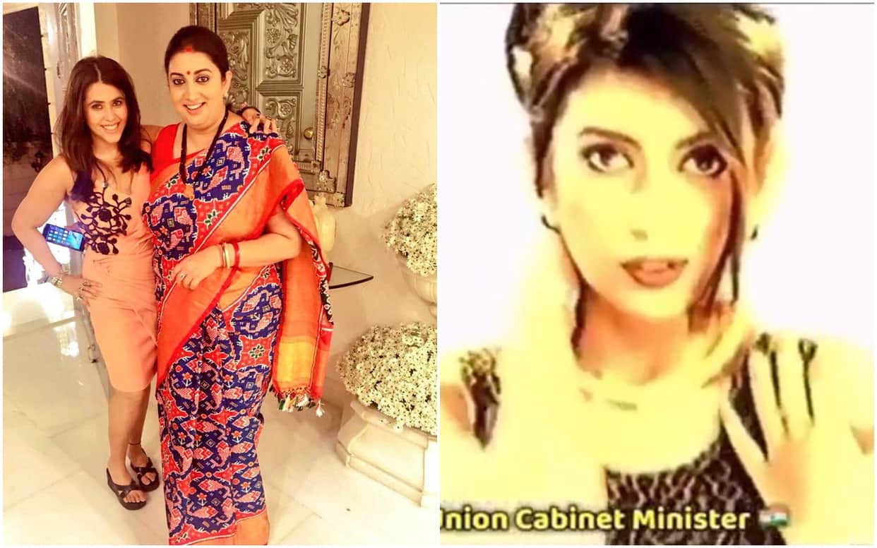 Ekta Kapoor shared a video of Union Minister Smriti Irani from when she was a contestant in Miss India 1998