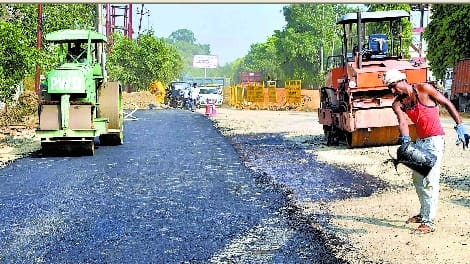 Finally, Sethu Nigam started building service road at Chaupula